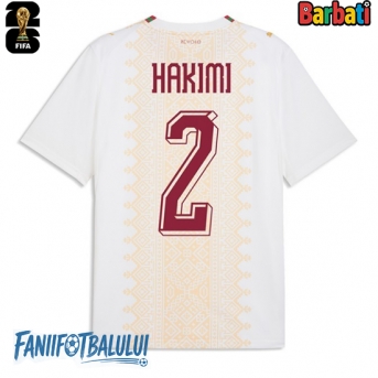 Maroc Achraf Hakimi #2 Tricou Fotbal Replică Mondial 2026 Barbati Deplasare